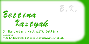 bettina kastyak business card